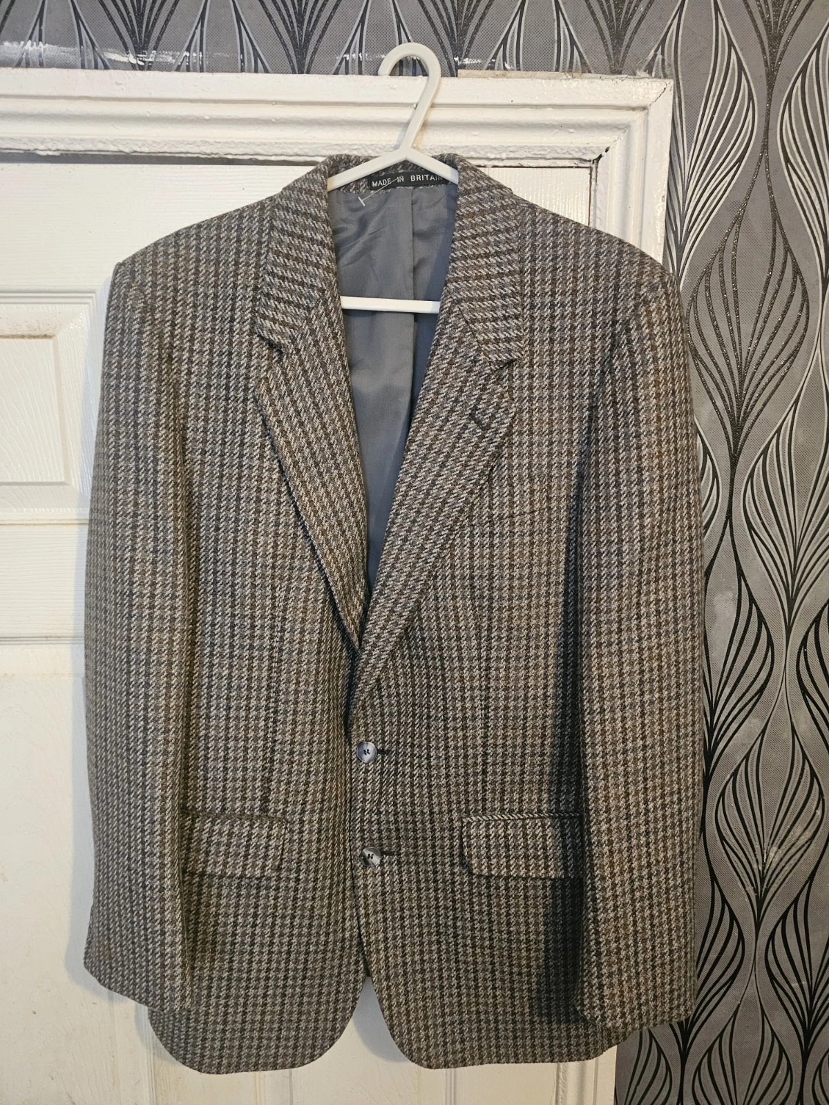 Hodges Menswear London Mens Brown Wool Blazer Smart Jacket Size Uk 40inch