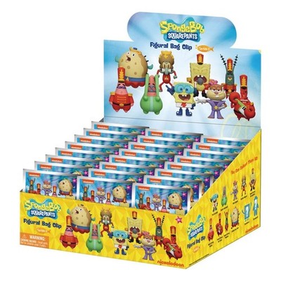 GW5427 SpongeBob Schwammkopf 3D PVC-Taschenanhänger Series 6 Display Neu & OVP