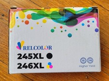 Relcolor 245XL 246XL Black Color Dual Ink Cartridge HP Pixma Set Brand New 2025