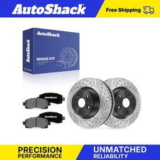 Front Drilled Slotted Brake Rotors Ceramic Pads For Subaru Forester 2019-2025 Front Drilled Slotted Brake Rotors Ceramic Pads For Subaru Forester 2019-2025