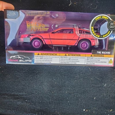 Back to the Future TIME MACHINE Jada Pink Slips diecast 1:24 CHASE-LIGHTS UP