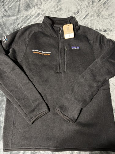 Patagonia Better Sweater Pullover Mens M Black 1/4 Zip Fleece 25523 Promotional