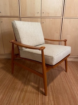 Vintage Mid Century Modern MCM Spade Chair in the manner of Finn Juhl Lounge