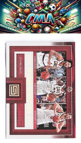 Derrick Rose/Kevin Love/LeBron James #8 2017 Panini Status Factions card