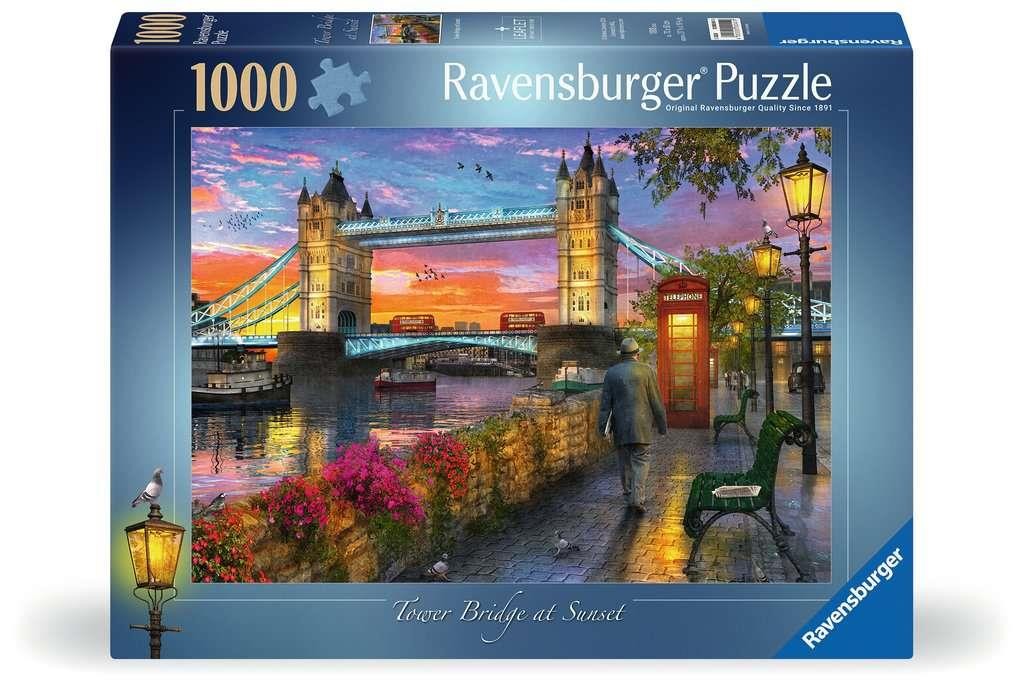 Tower Bridge at Sunset Puzzle 1000 Piece London Landmark Jigsaw Puzzle
