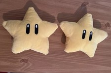 Lot Of 2 Nintendo Super Mario Super Star Soft Stuffed Plush 6"