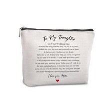 Wedding Gift for Bride from Mom Travel Makeup Bag Bridal Bridal Shower Gift
