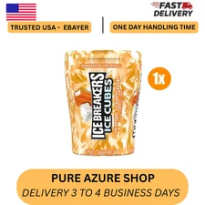 ICE BREAKERS ICE CUBES Orange Cream Pop Sugar Free Gum 3.24oz