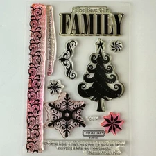 My Acrylix Stamps Holiday Set C1514 "The Best Gift: Family"