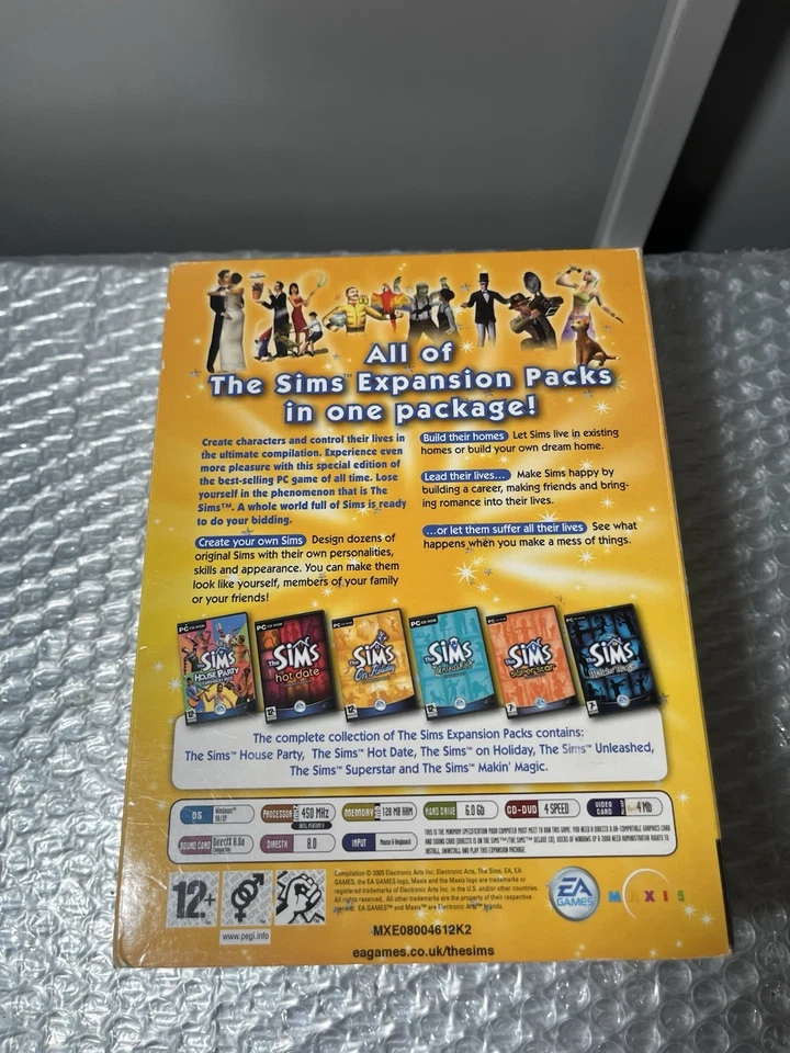The Sims The Complete Collection of Expansion Packs for PC CD-Rom Windows 98/XP - Image 4 of 4