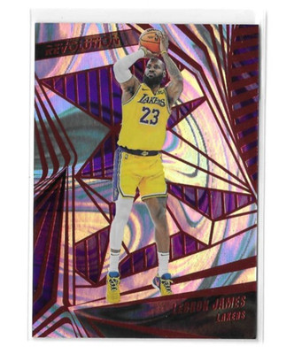 2023-24 Panini Revolution Lebron James Red Swirl #182/199