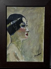 Très Beau Portrait D’élégante Signature Kees Van Dongen