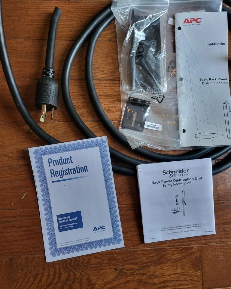 APC AP9571A PDU Basic 200-230V 30A 10-C13 Outlets 1U Rackmount PowerDistribution - Image 3 of 4