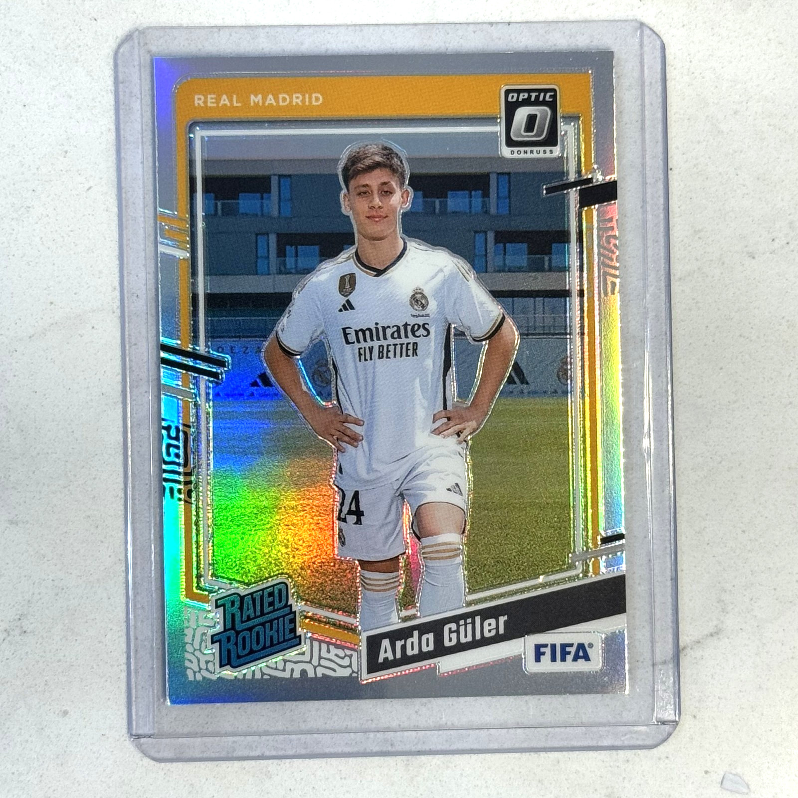 2023-24 Panini Donruss Optic #184 Arda Guler Rated Rookie Optic Holo Rc