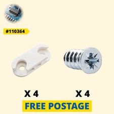 4 x 110364 IKEA White Shoe Cupboard Hinges 100347 for HEMNES, STALL Slovakia