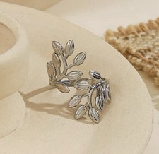 Adjustable Leaf Branch Ring | Gold Plated Stainless Steel Anti-Tarnish Ring