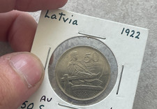 1922 Latvia 50 Santimu L2