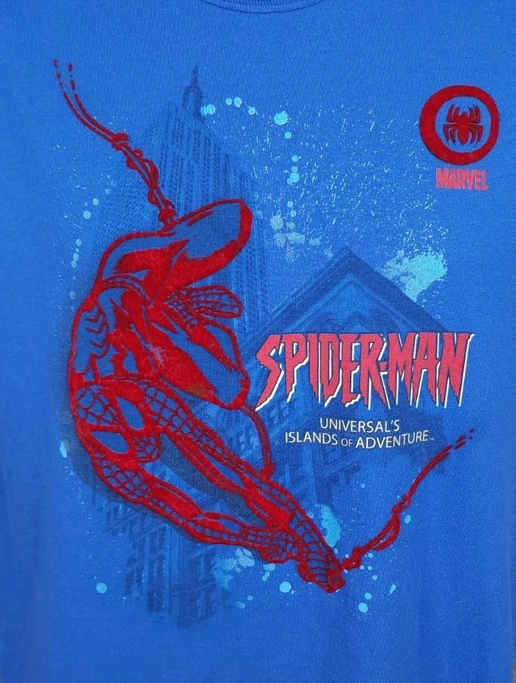 Spiderman Puff Print Universal Studios Islands of… - image 2