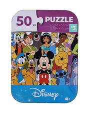 Disney 50 piece Jigsaw Puzzle in Collectors Tin Kids Fun Activity