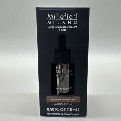 Millefiori MILANO HYDRO Refill ~ Sandalwood & Bergamot RARE DISCONTINUED NEW