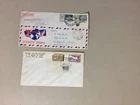 Two Mexico old covers:1954 fdc,1952 first flight to Germany via KLM