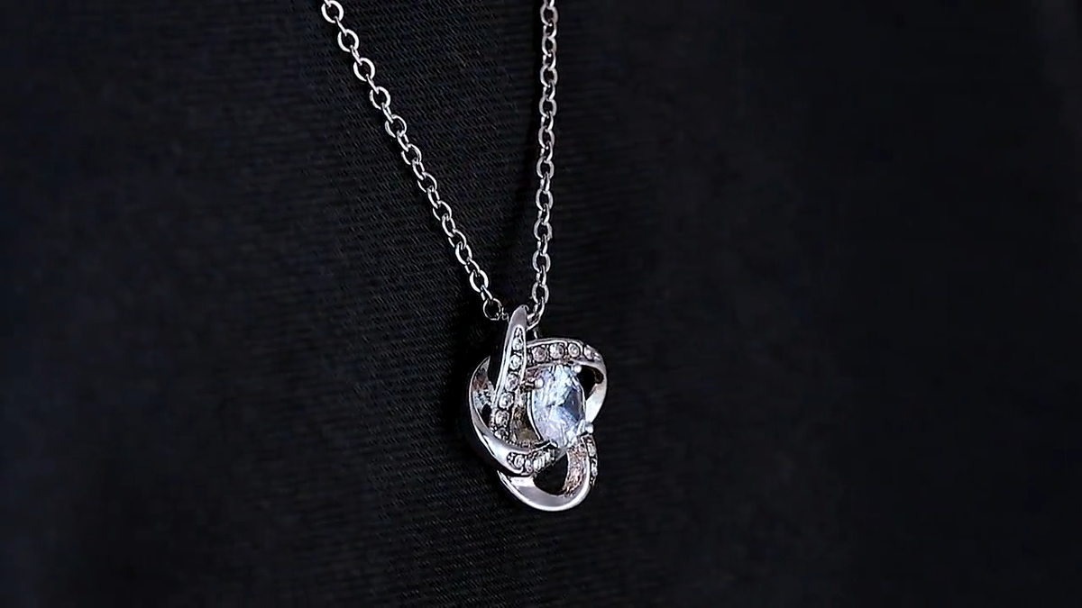 To My Shield-Maiden Necklace for Viking Wife Knot Pendant Jewelry