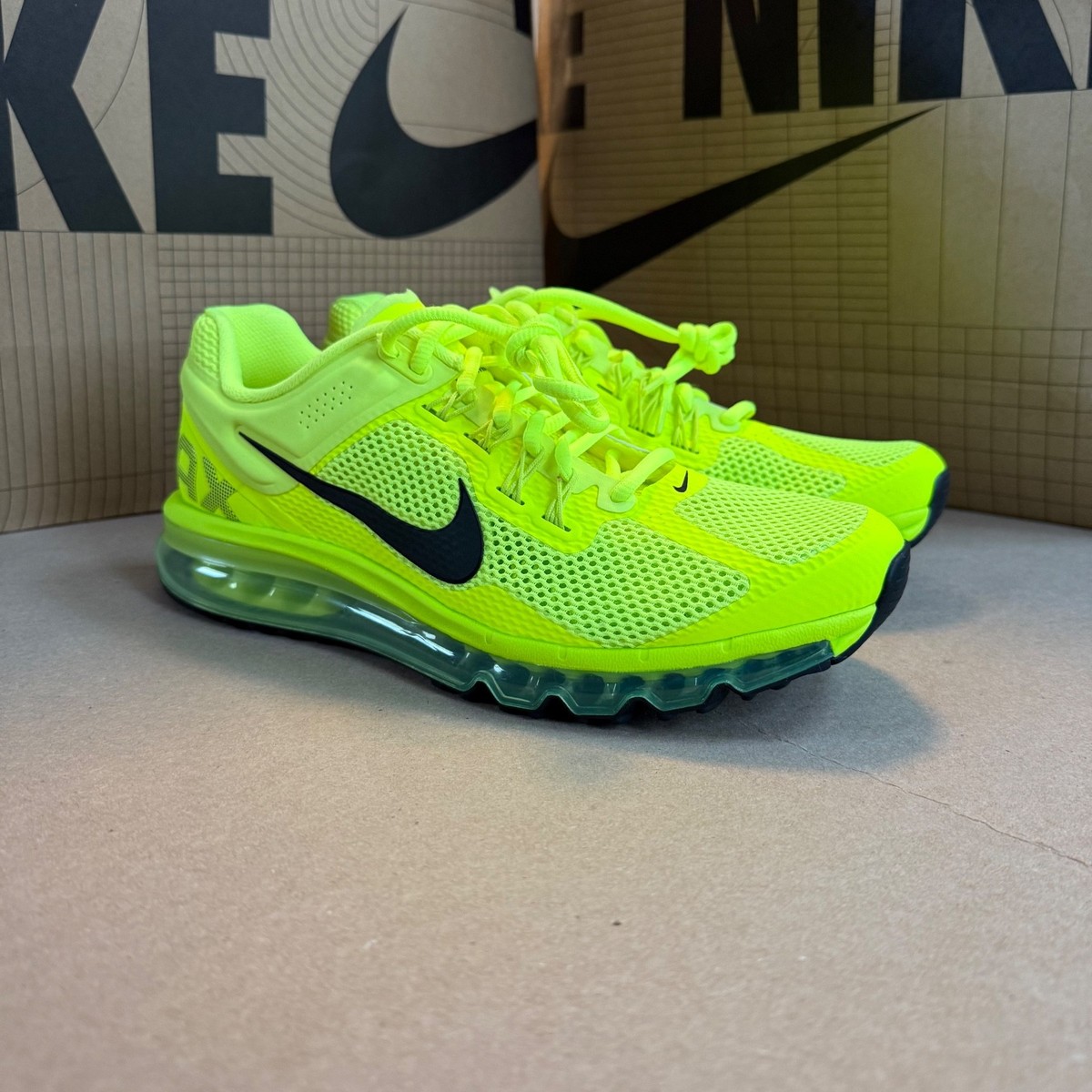 NIKE MEN'S AIR MAX 2013 HF3660 700 VOLT/BLACK CYBER SHOES | eBay