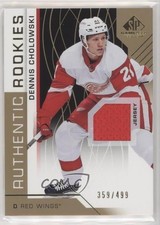 2018 SP Game Used Authentic Rookies Gold Jersey /499 Dennis Cholowski #141 n1u