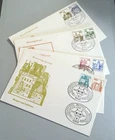 Germany 1977 Burgen und Schlösser FDC Set (4) Unaddressed Castles Palaces