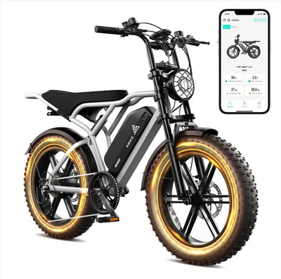 #ad #ad 1500W Peak 33Mph Electric Bike Mountain Bicycle 20quot; Fat Tire E bike for Adults $669.99