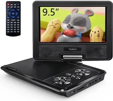 9.5" Portable AudioDVD / DVD / CD Player, 7.5"HD Screen 6Hr Rechargeable Battery
