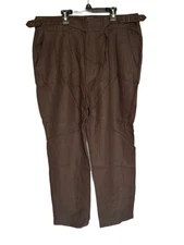 Todd Snyder 100% Linen Gurkha Trouser Dark Brown Size 36/32 NWT