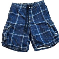 OP Plaid Mens Board Shorts Swim Trunks Swimsuit Plaid Size Medium