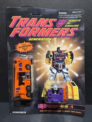 Transformers G2 1992 Constructicon Hook #4 Of Devastator Orange KB Toys Excl