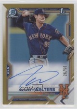 2021 Bowman Chrome Prospect Gold Refractor 26/50 Anthony Walters Auto 0q0m