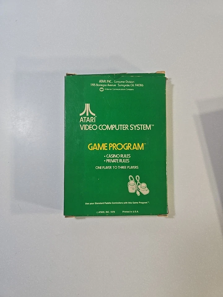 Lot of 4 Atari 2600 Games Super Breakout 3-D Tic Tac Toe Black Jack Checkers - Image 3 of 4