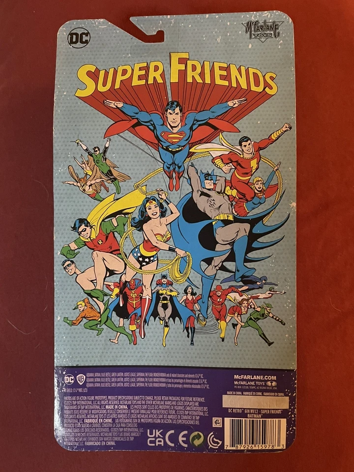 SUPER FRIENDS ROJO BATMAN MCFARLANE EDICIÓN PLATINUM Foto 2 de 4