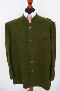 Gaenslein Loden Trachen Janker Handmade Gr.32 100% Schurwolle sehr guter Zustand
