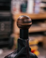 Porsche 996997 Vintage Inspired Wood Shift Knob Manual 6 Speed Decal Top