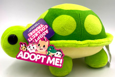 Juguete de peluche Adopt Me Green Turtle de 8,5 pulgadas de largo coleccionable nuevo con etiquetas juegos de elevación