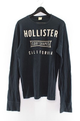 Hollister California Herren Pullover Gr. L Sweatshirt Dunkelblau Baumwolle #FE-2