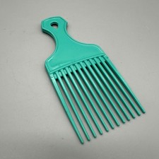 Vintage Teal Comb Pick Detangler Yours USA made