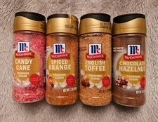McCormick Limited Edition Set Of 4 Holiday Finishing Sugars BRAND NEW 2025 