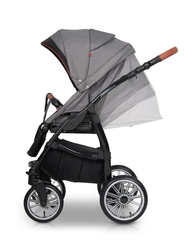 EUROCART PASSO PRO BABY PRAM 2in1,3in1 ISOFIX + CARRYCOT + PUSHCHAIR + CAR SEAT - Picture 8 of 42