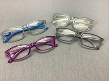 Reading Glasses 2.75 Colorful Lightly Worn Multiple Color Blue Clear Lot of 4