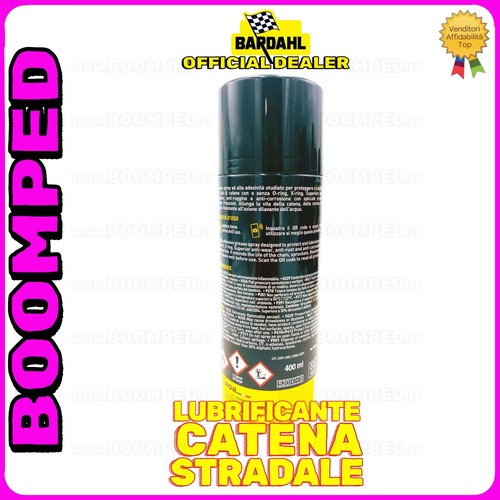 GRASSO LUBRIFICANTE SPRAY CATENA STRADALE BARDAHL K9 8x400ML CHAIN LUBE 08BD25 - Foto 2 di 4