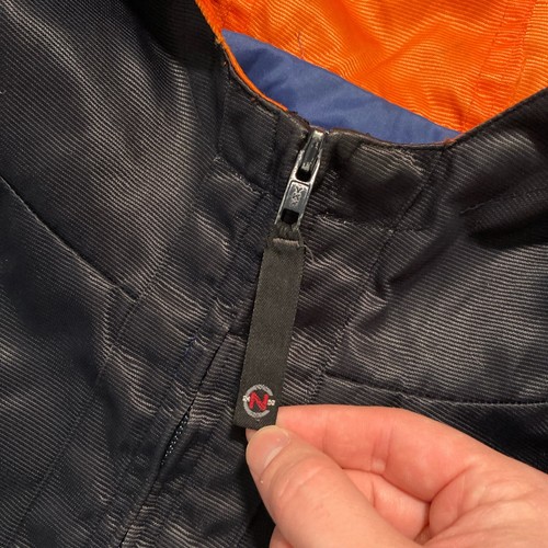 Vintage 90s Nautica Competition Jacket Mens XL Blue Wind Breaker Vent Sail Hood - Picture 5 of 11