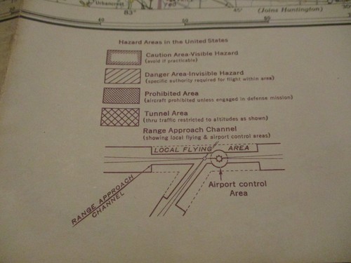 Vintage 1945 Cleveland Ohio Aeronautical Navigation Chart Map WW2 Era Large 44" - Picture 3 of 18