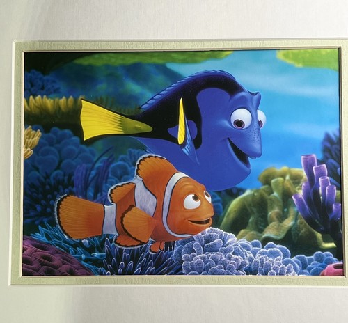 Disney Pixar Searching For Nemo Framed Print 16 x 13 Dorie & Marlin White 2005 - Picture 3 of 5