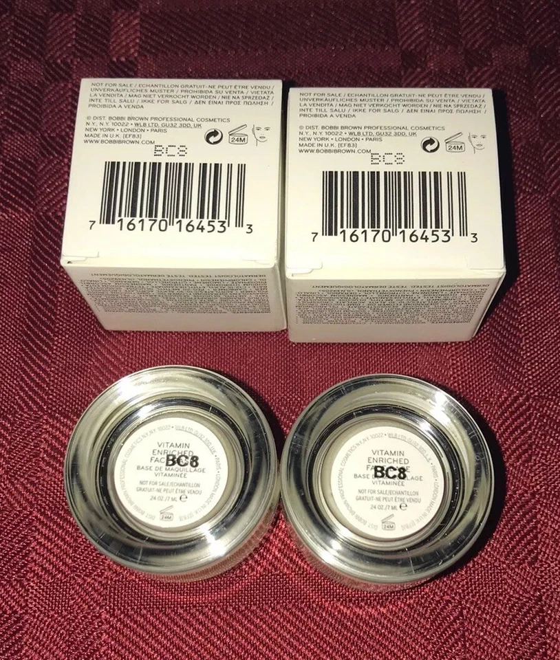 2 件 Bobbi 棕色富含维生素面部基底 0.24 盎司/7 毫升每件 = 0.48 盎司/14 毫升全新 — 第 2/3 张图片